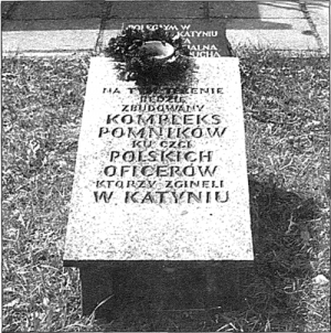 Katyń - polska tablica rzadowa
